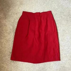 Vintage Valerie stevens petites red skirt in size 4